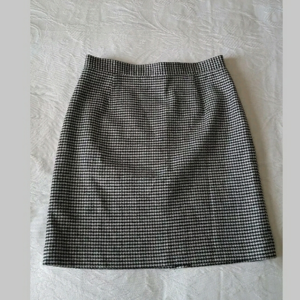 Checkered Pencil Skirt S New